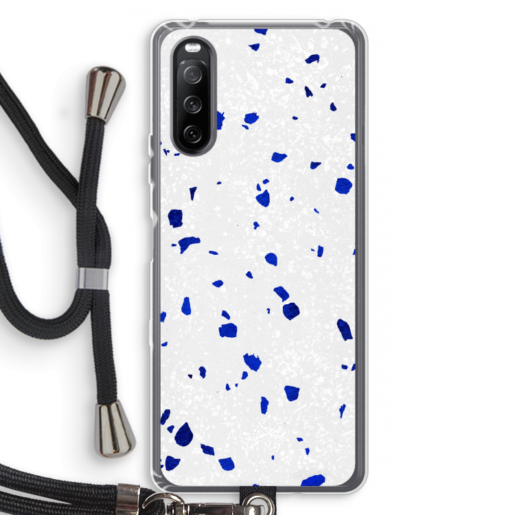 Terrazzo N°5: Sony Sony Xperia 10 III Transparant Hoesje met koord
