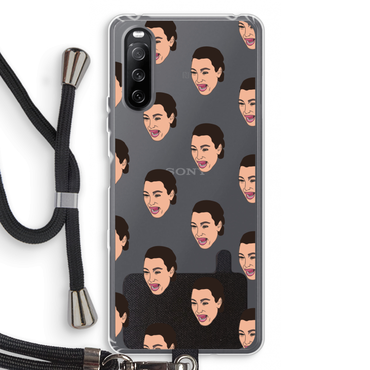 Ugly Cry Call: Sony Sony Xperia 10 III Transparant Hoesje met koord