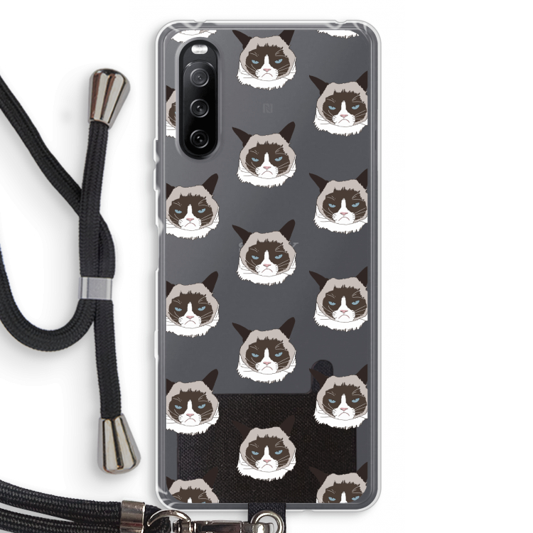 It's a Purrr Case: Sony Sony Xperia 10 III Transparant Hoesje met koord