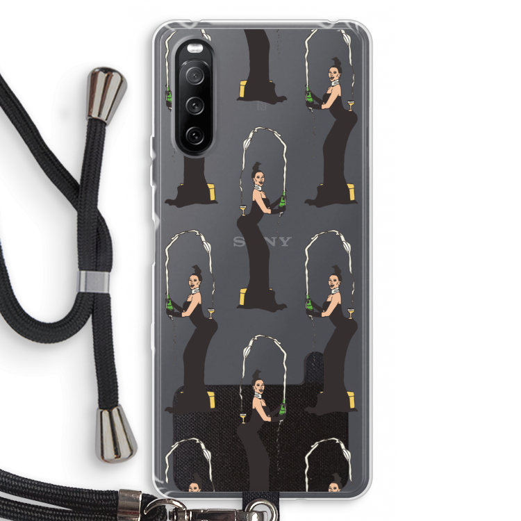 Pop Some Kim: Sony Sony Xperia 10 III Transparant Hoesje met koord