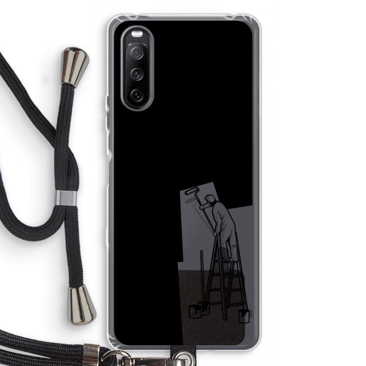 Musketon Painter: Sony Sony Xperia 10 III Transparant Hoesje met koord