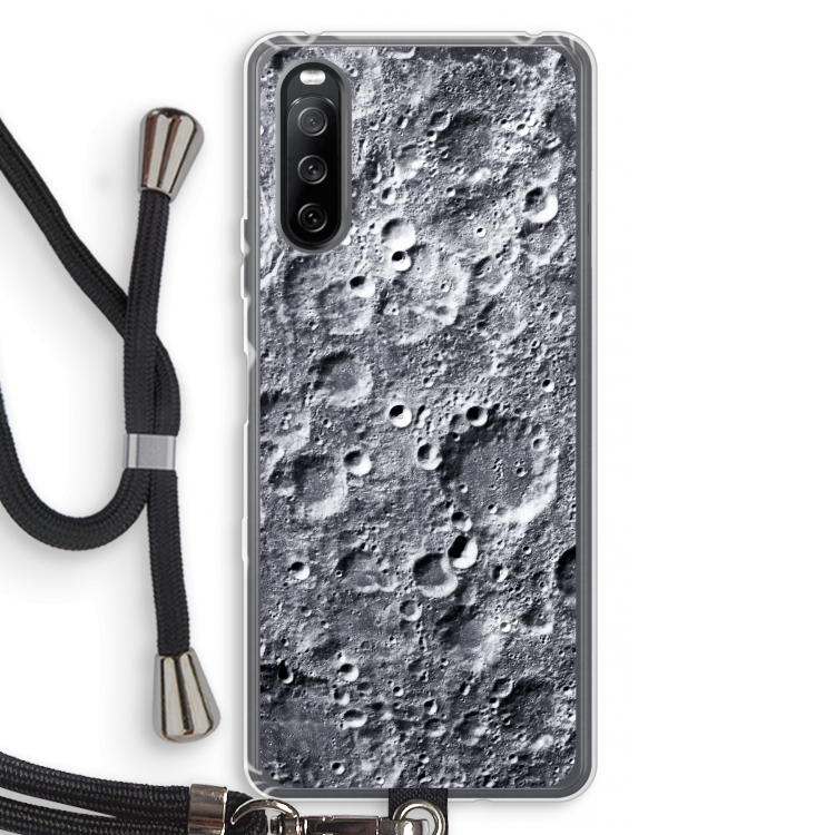 Maanlandschap: Sony Sony Xperia 10 III Transparant Hoesje met koord