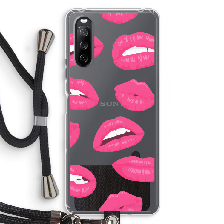 Bite my lip: Sony Sony Xperia 10 III Transparant Hoesje met koord