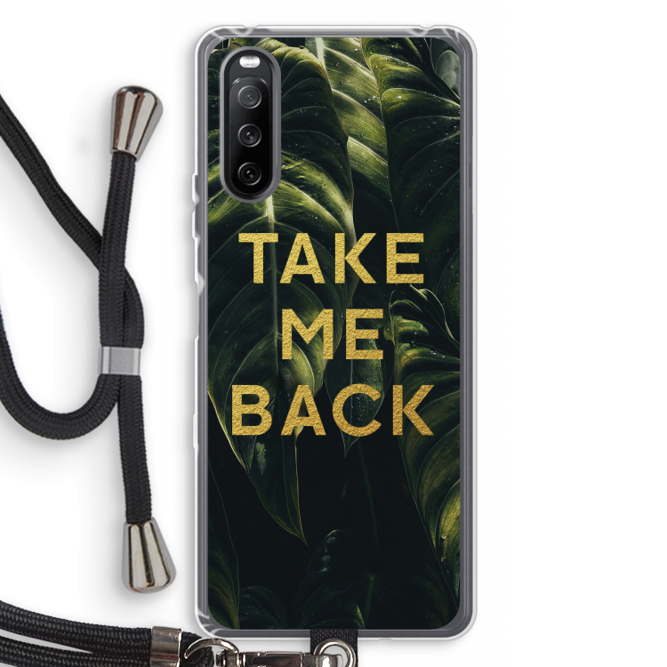 Take me back: Sony Sony Xperia 10 III Transparant Hoesje met koord