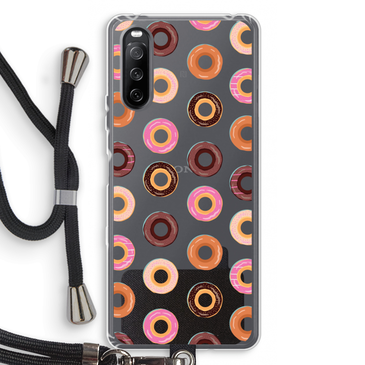 Donuts: Sony Sony Xperia 10 III Transparant Hoesje met koord
