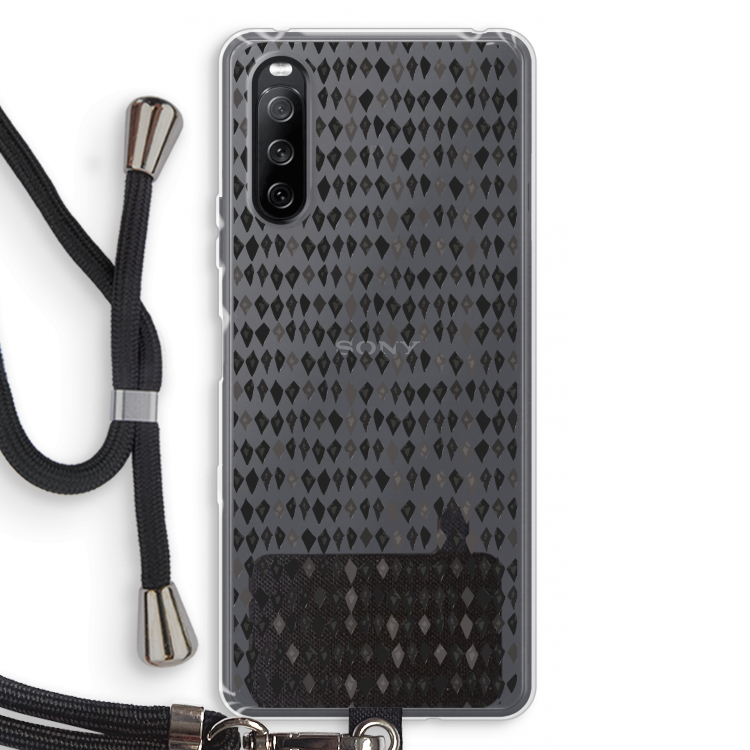 Crazy shapes: Sony Sony Xperia 10 III Transparant Hoesje met koord