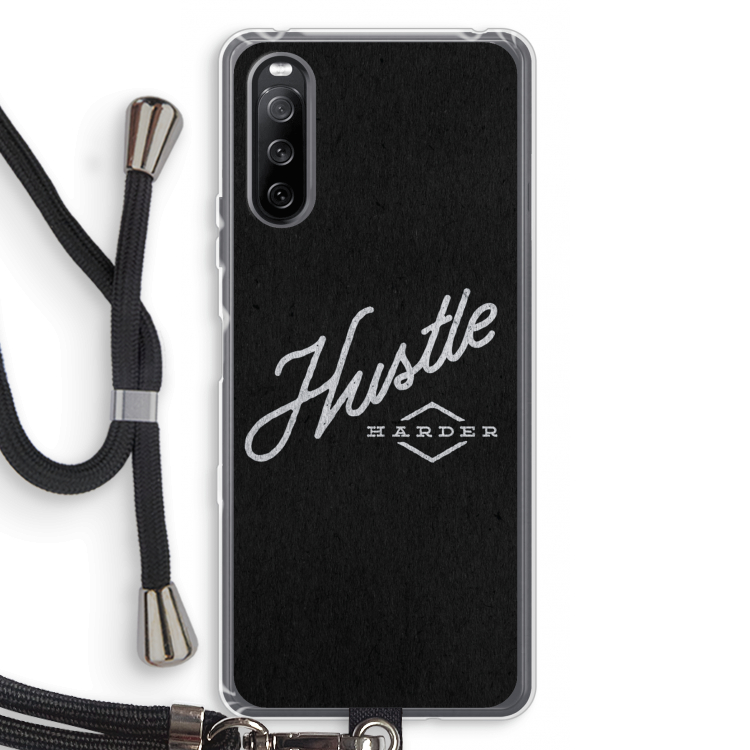 Hustle: Sony Sony Xperia 10 III Transparant Hoesje met koord