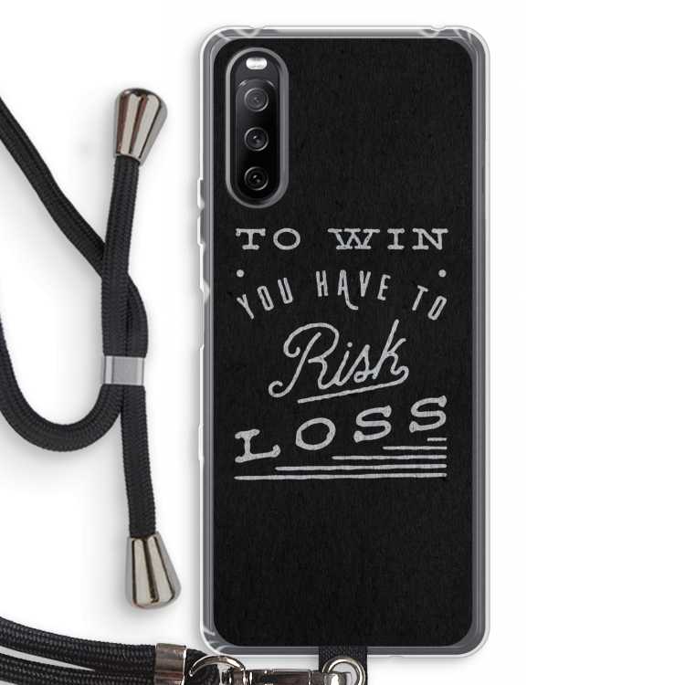 Risk loss: Sony Sony Xperia 10 III Transparant Hoesje met koord