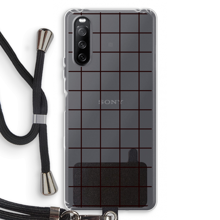 Rooster: Sony Sony Xperia 10 III Transparant Hoesje met koord