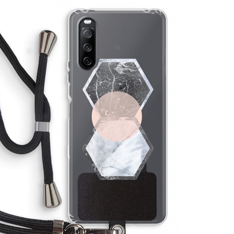 Creatieve toets: Sony Sony Xperia 10 III Transparant Hoesje met koord