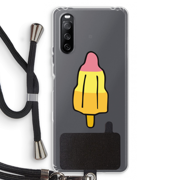 Raketijsje: Sony Sony Xperia 10 III Transparant Hoesje met koord