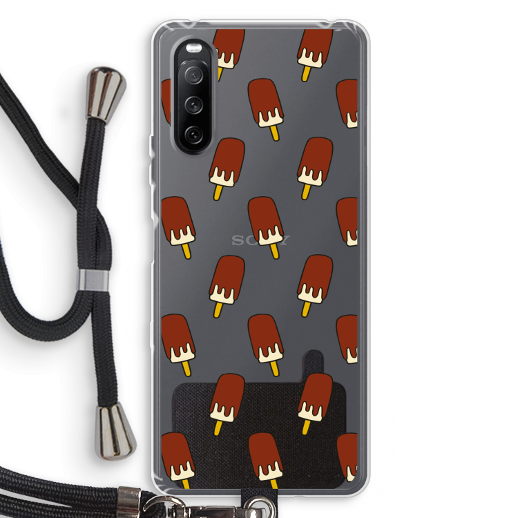Yummy: Sony Sony Xperia 10 III Transparant Hoesje met koord