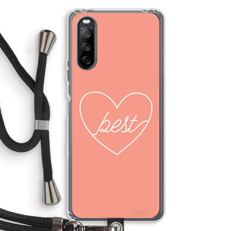 Best heart: Sony Sony Xperia 10 III Transparant Hoesje met koord