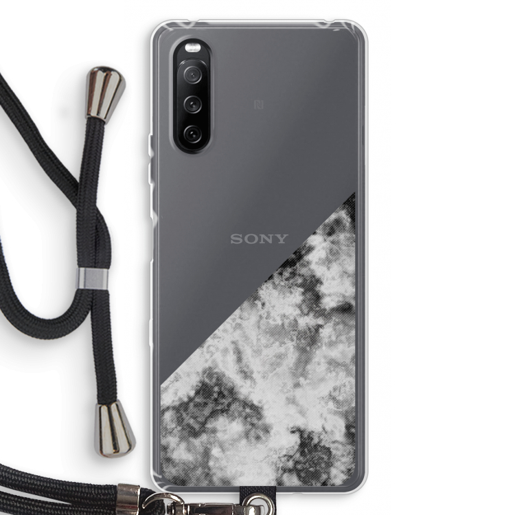 Onweer: Sony Sony Xperia 10 III Transparant Hoesje met koord