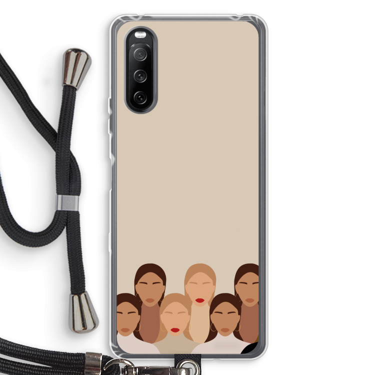 Girls girls girls: Sony Sony Xperia 10 III Transparant Hoesje met koord