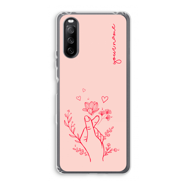 Giving Flowers: Sony Xperia 10 III Transparant Hoesje