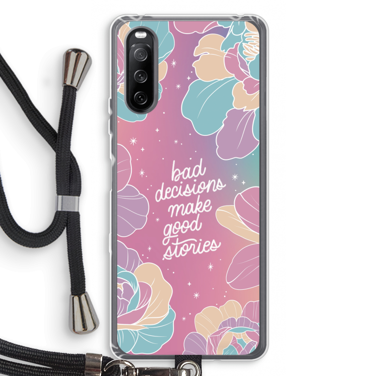 Good stories: Sony Sony Xperia 10 III Transparant Hoesje met koord