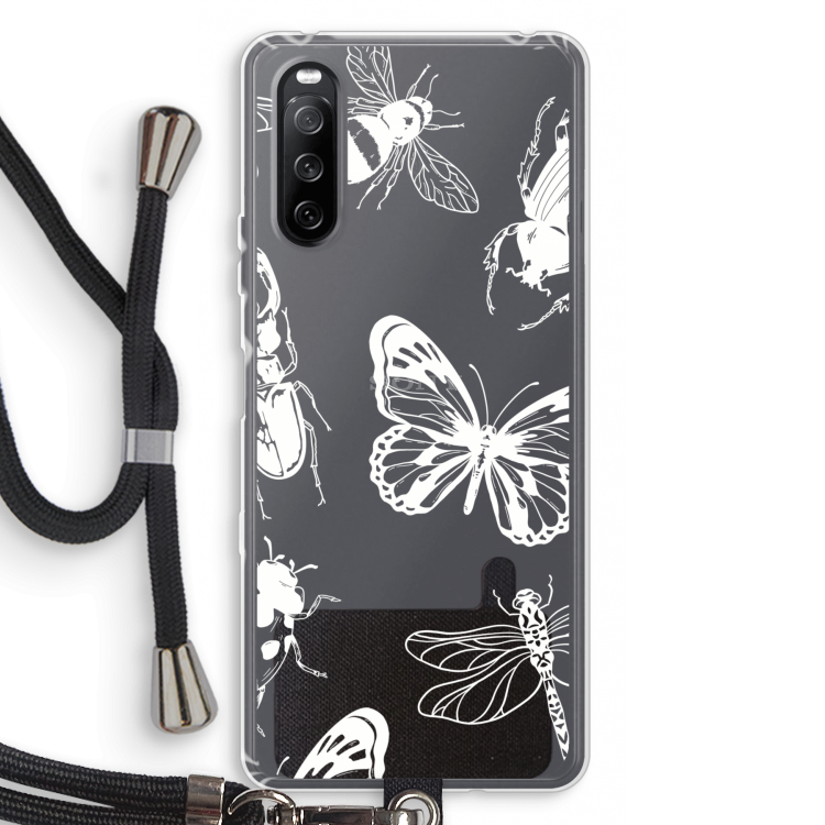 Tiny Bugs: Sony Sony Xperia 10 III Transparant Hoesje met koord
