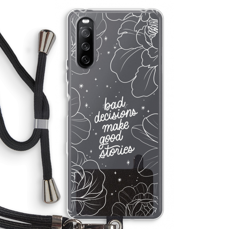 Good stories: Sony Sony Xperia 10 III Transparant Hoesje met koord