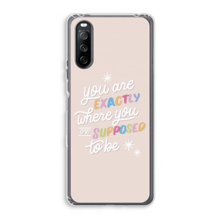 Right Place: Sony Xperia 10 III Transparant Hoesje