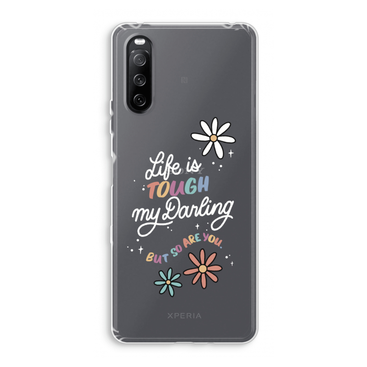 Tough Life: Sony Xperia 10 III Transparant Hoesje