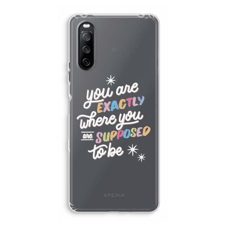 Right Place: Sony Xperia 10 III Transparant Hoesje