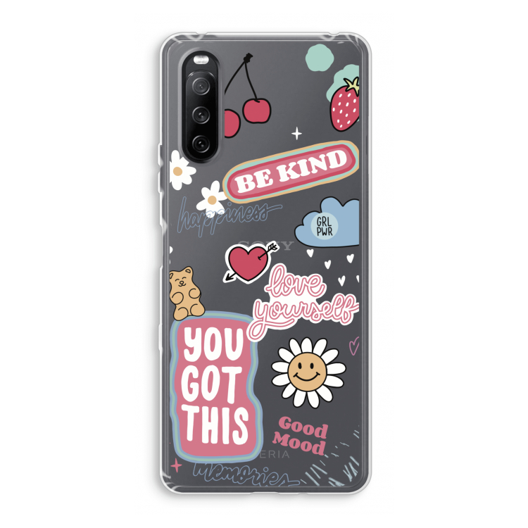 Positivity: Sony Xperia 10 III Transparant Hoesje