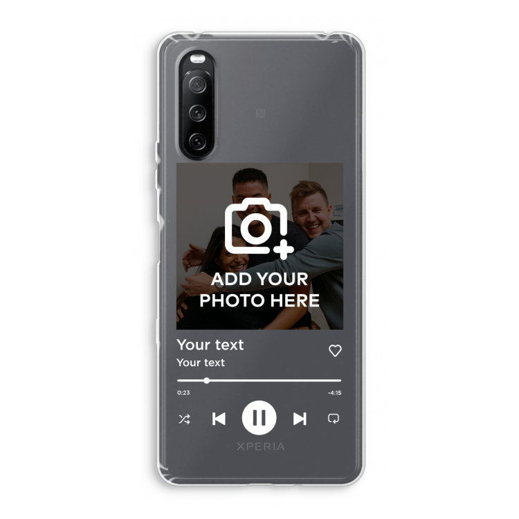 Music Player: Sony Xperia 10 III Transparant Hoesje