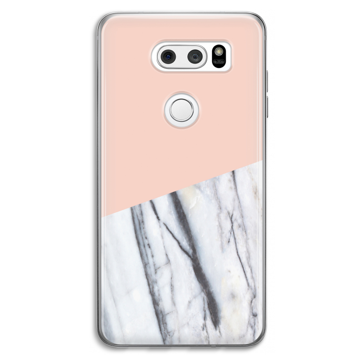 A touch of peach: LG V30 Transparant Hoesje