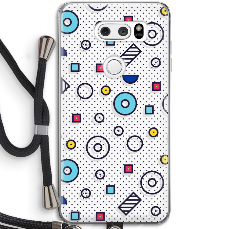 8-bit N°9: LG V30 Transparant Hoesje met koord