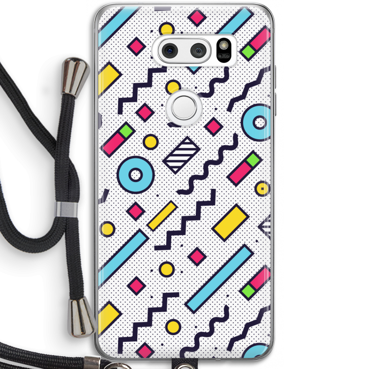 8-bit N°8: LG V30 Transparant Hoesje met koord