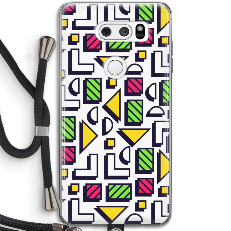 8-bit N°4: LG V30 Transparant Hoesje met koord