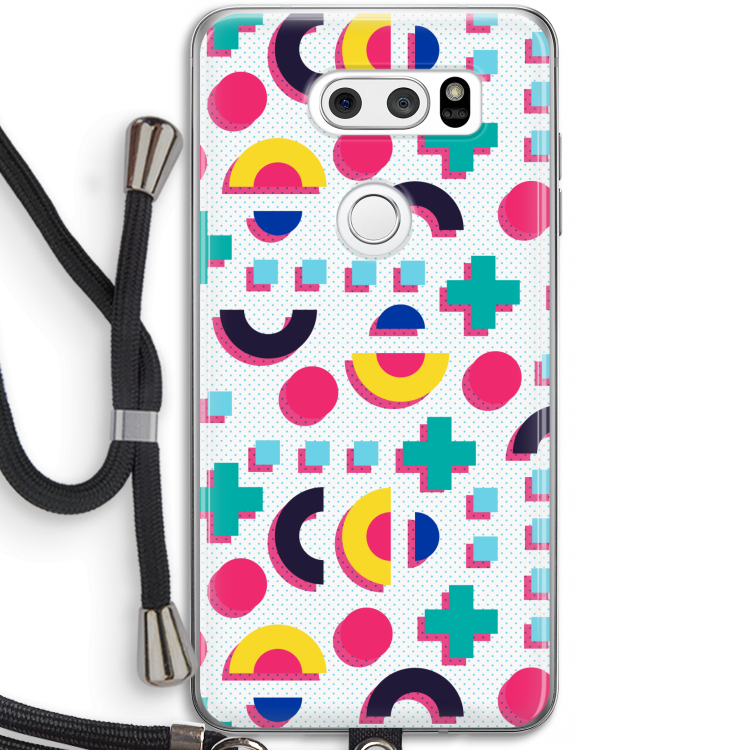 8-bit N°2: LG V30 Transparant Hoesje met koord
