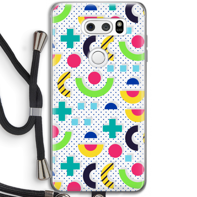 8-bit N°1: LG V30 Transparant Hoesje met koord