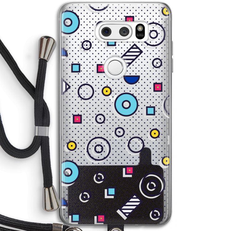 8-bit N°9: LG V30 Transparant Hoesje met koord