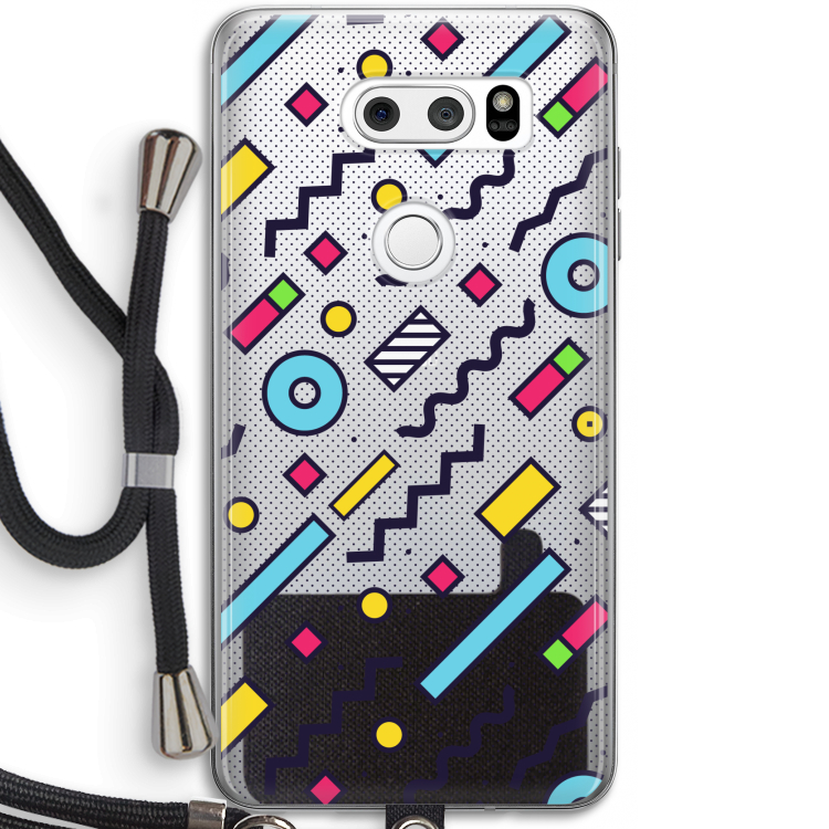 8-bit N°8: LG V30 Transparant Hoesje met koord