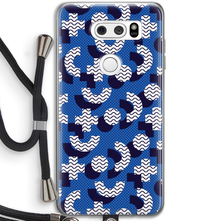 8-bit N°5: LG V30 Transparant Hoesje met koord
