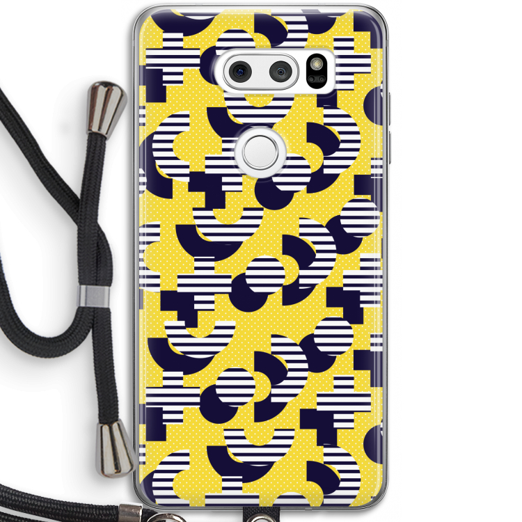 8-bit N°3: LG V30 Transparant Hoesje met koord