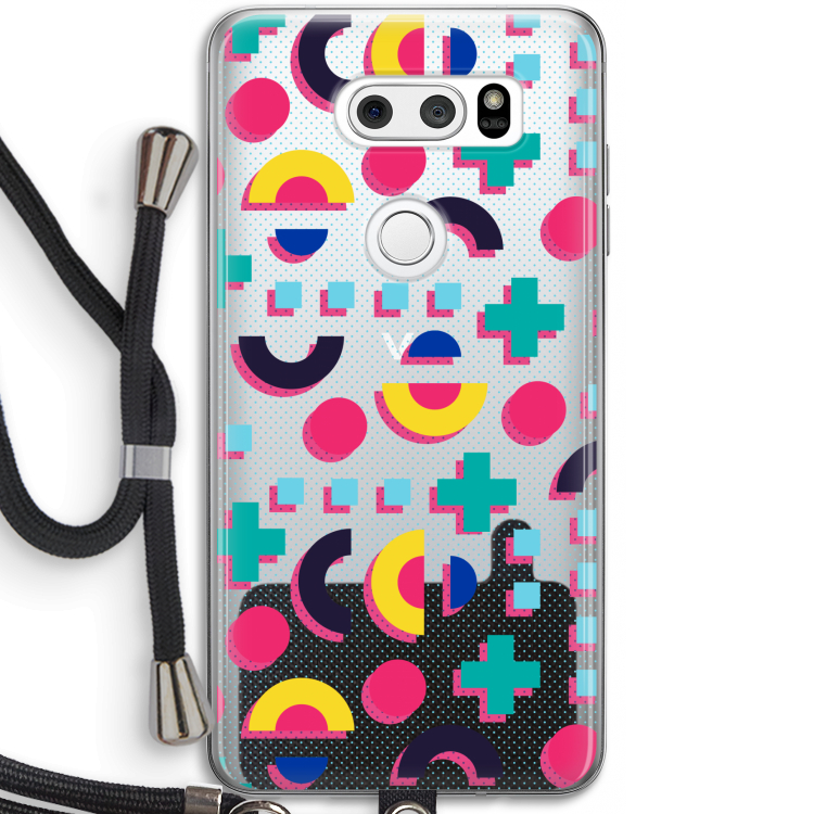8-bit N°2: LG V30 Transparant Hoesje met koord