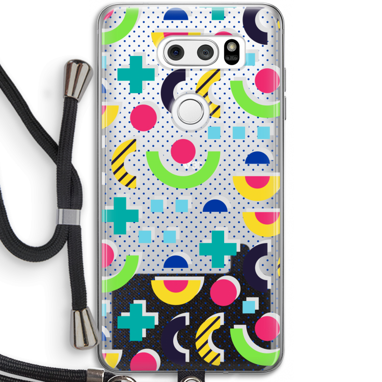 8-bit N°1: LG V30 Transparant Hoesje met koord