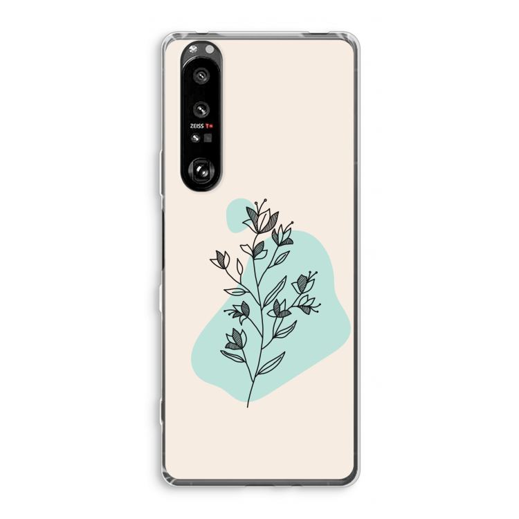Violets are blue: Sony Xperia 1 III Transparant Hoesje