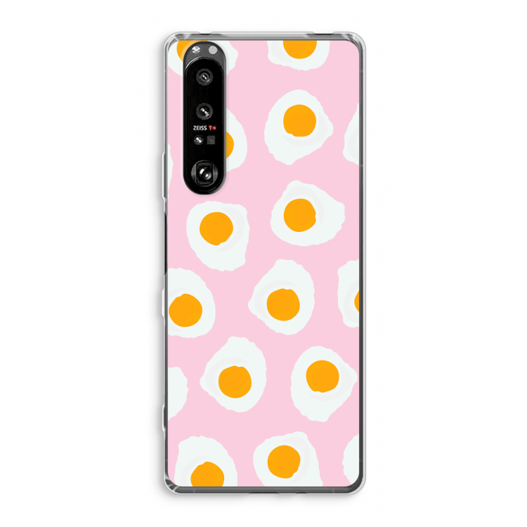 Dancing eggs: Sony Xperia 1 III Transparant Hoesje