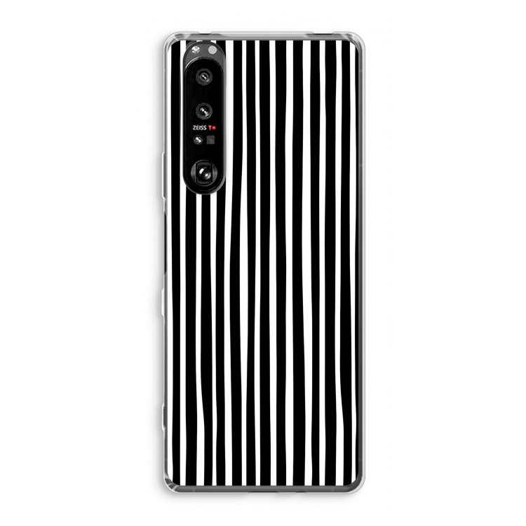 Stripes: Sony Xperia 1 III Transparant Hoesje