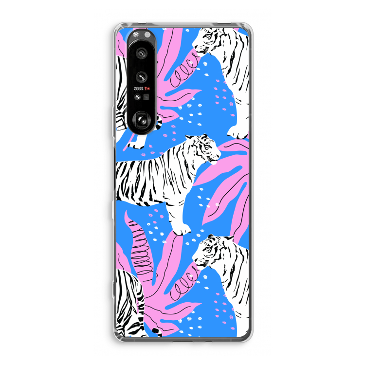 Tijger: Sony Xperia 1 III Transparant Hoesje