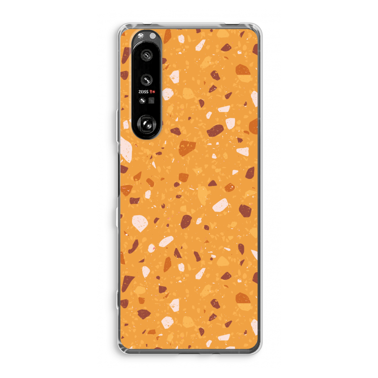 Terrazzo N°24: Sony Xperia 1 III Transparant Hoesje