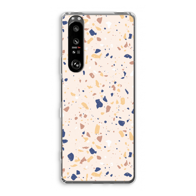Terrazzo N°23: Sony Xperia 1 III Transparant Hoesje