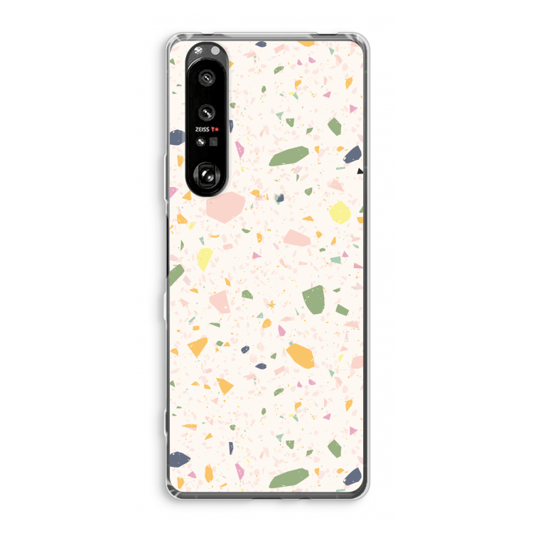 Terrazzo N°21: Sony Xperia 1 III Transparant Hoesje