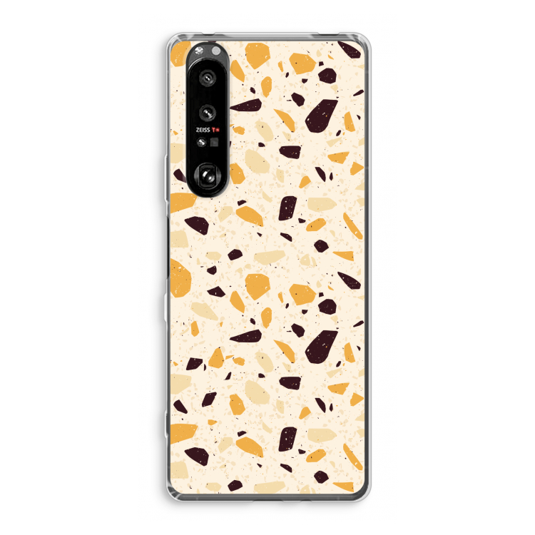 Terrazzo N°13: Sony Xperia 1 III Transparant Hoesje