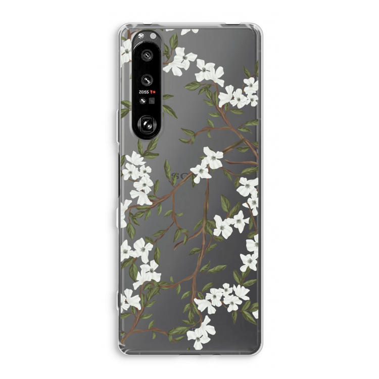 Blossoming spring: Sony Xperia 1 III Transparant Hoesje
