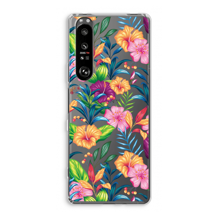 Tropisch 2: Sony Xperia 1 III Transparant Hoesje